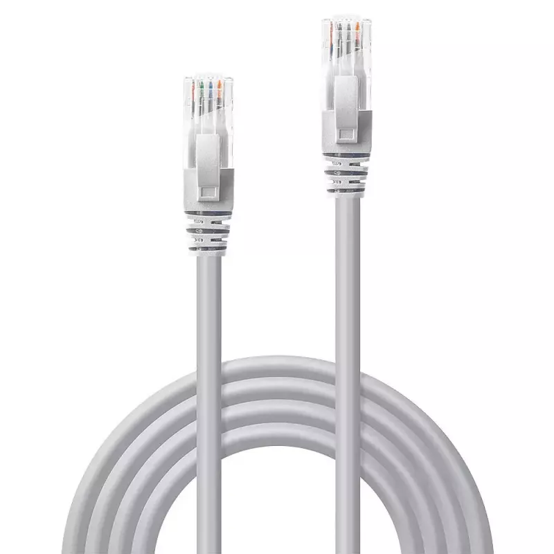 Cabo de rede Lindy 3m Cat.6 U/UTP, cinzento