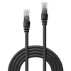 Cabo de rede Lindy 2 m Cat.6 U/UTP, preto