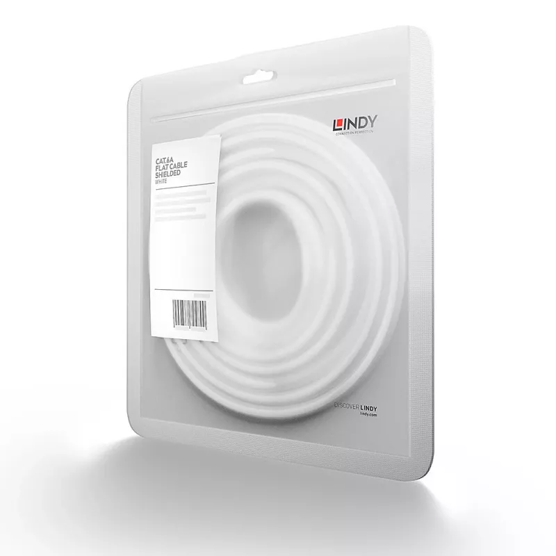 Cabo de rede Lindy 47544 branco 5 m Cat6a U/FTP (STP)