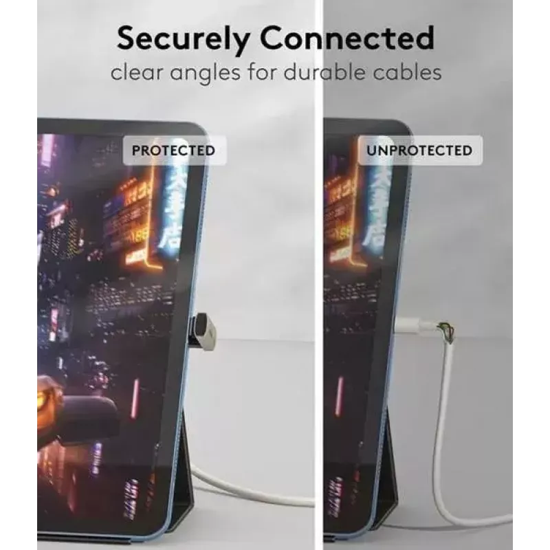 MicroConnect MC-USB4AG adaptador Premium USB4 3x2 USB-C com dupla angulação, 240 W, 40 Gbps