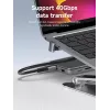 MicroConnect MC-USB4AG adaptador Premium USB4 3x2 USB-C com dupla angulação, 240 W, 40 Gbps