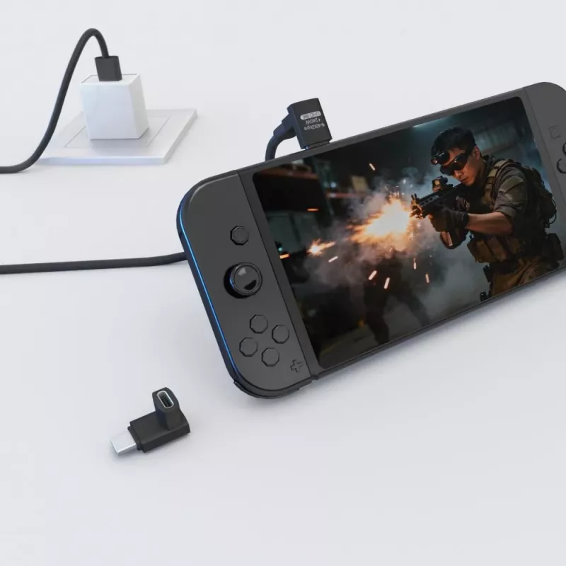 MicroConnect MC-USB4AF adaptador Premium USB4 3x2 USB-C angular, 240 W, 40 Gbps
