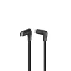 Cabo Lindy 0,5 m USB 3.2 USB-C em ângulo reto para USB-C em ângulo reto, 10 Gbit/s