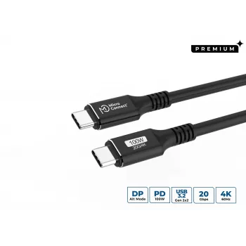 Cabo USB Microconnect MC-USBCC7 USB 3.2 Gen 2x2 7 m USB-C preto