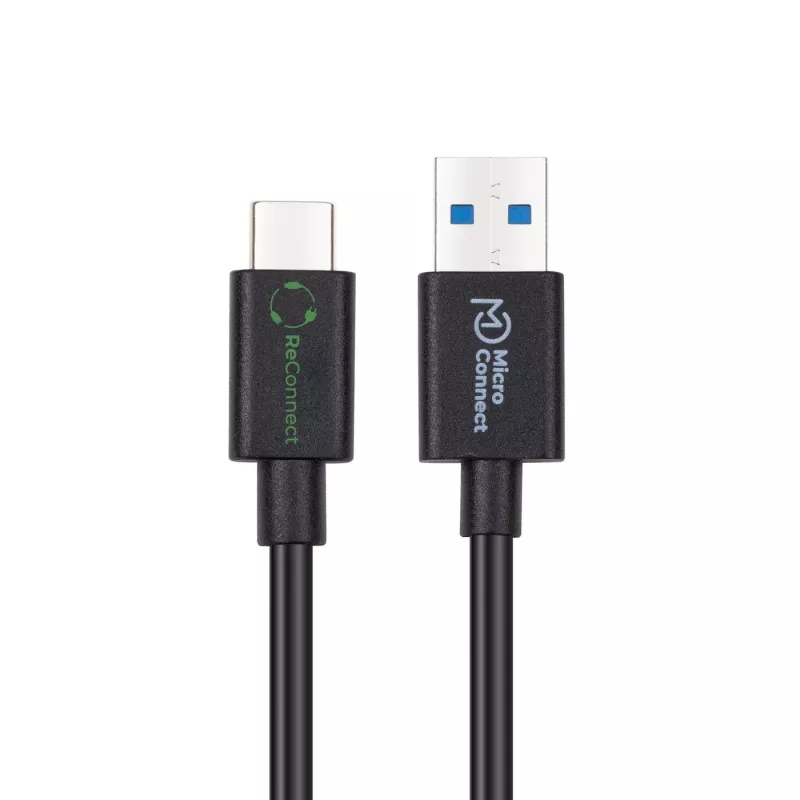 Cabo USB Microconnect ECO-USB3.2CA1 USB 3.2 Gen 2 (3.1 Gen 2) 1 m USB A USB C preto