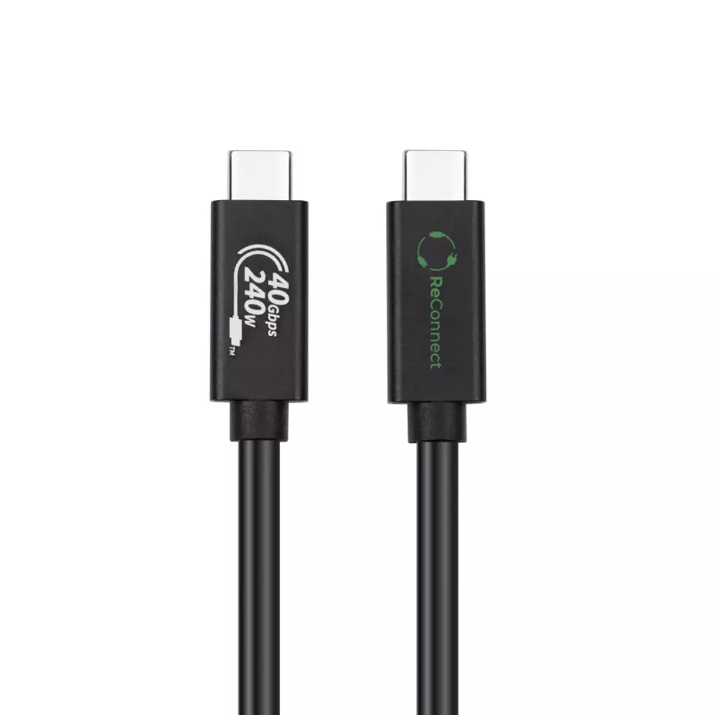 Cabo USB4 MicroConnect ReConnect ECO-USB4CC05 40 Gbit/s 100 W, USB-C para USB-C