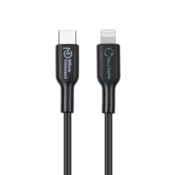 Cabo Lightning Microconnect ECO-USB3.1CL1 1 m preto ficha USB-C