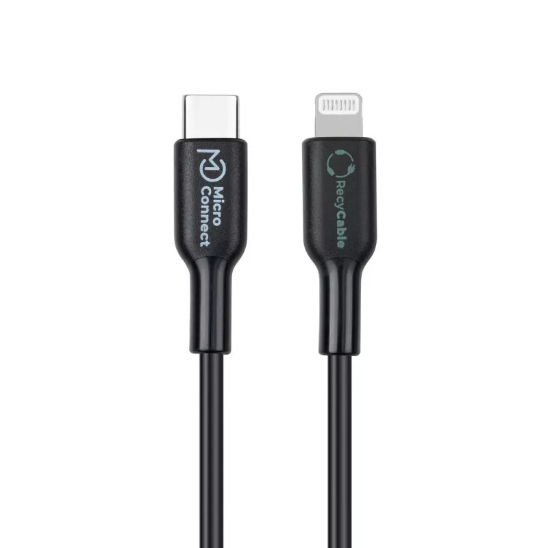 Cabo Lightning Microconnect ECO-USB3.1CL1 1 m preto ficha USB-C