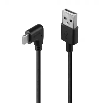 Cabo Lindy 1 m USB 2.0 Type-A para USB-C em ângulo