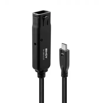 Cabo USB Lindy 43405 USB 3.2 Gen 2 (3.1 Gen 2) 5 m USB-C preto