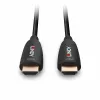 Lindy 38518 cabo HDMI híbrido de fibra ótica 8K60, 100 m, 4K 120 Hz, preto