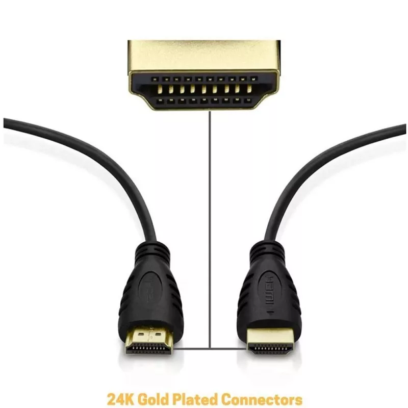 Techly ICOC HDMI2-4-060 cabo HDMI 2.0 High Speed com Ethernet, A/A macho/macho, 4K 60Hz, 6 m, preto