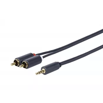 Cabo de Áudio Vivolink PROMJRCA3 3 m 3,5mm 2 x RCA Preto