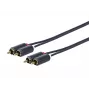 Cabo de Áudio Vivolink PRORCARCA2 2 m 2 x RCA Preto