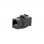 Conector Keystone Inline EQUIP Cat.6A não blindado, RJ-45, formato plano, preto, 8 unid.