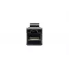 Conector Keystone Inline EQUIP Cat.6A não blindado, RJ-45, formato plano, preto, 8 unid.