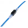 Conector Keystone Inline EQUIP Cat.6A não blindado, RJ-45, formato plano, preto, 8 unid.