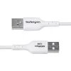 Cabo de Carregamento USB-A para USB-C StarTech.com 1m, Carregar e Sincronizar, 3A, USB 2.0, Bainha TPE – Cabo de Carregamento USB Branco