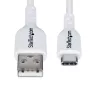 Cabo de Carregamento USB-A para USB-C StarTech.com 1m, Carregar e Sincronizar, 3A, USB 2.0, Bainha TPE – Cabo de Carregamento USB Branco