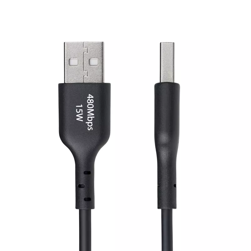 Cabo de Carregamento USB-A para USB-C StarTech.com 3ft (1m), Carregar e Sincronizar, 3A, USB 2.0, Bainha TPE – Cabo de Carregamento USB Preto