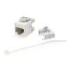 Conector fêmea keystone Cat.6 não blindado LSA, tipo fino, branco Equip