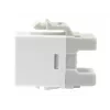 Conector fêmea keystone Cat.6 não blindado LSA, tipo fino, branco Equip