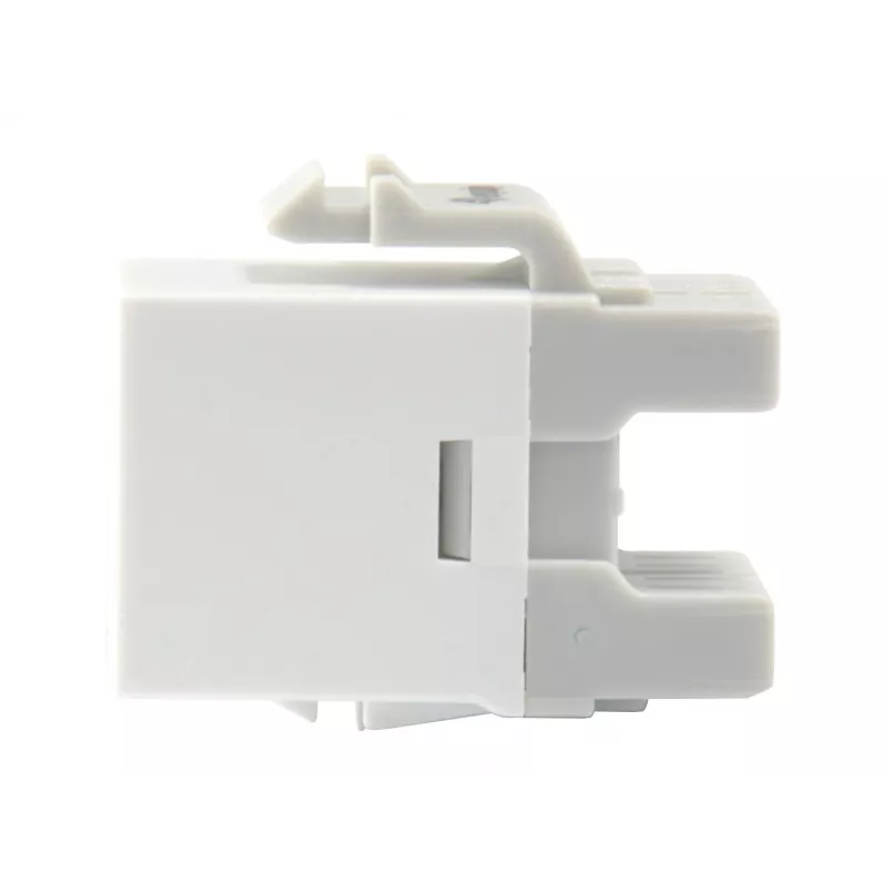 Conector fêmea keystone Cat.6 não blindado LSA, tipo fino, branco Equip