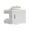 Conector fêmea keystone Cat.6 não blindado LSA, tipo fino, branco Equip