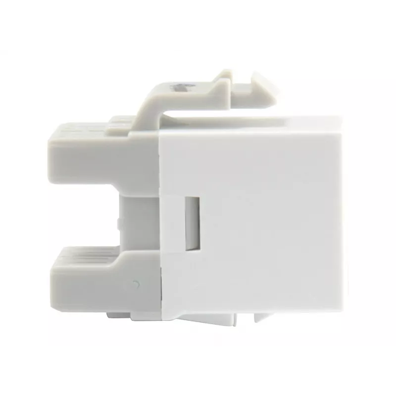 Conector fêmea keystone Cat.6 não blindado LSA, tipo fino, branco Equip