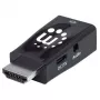 Conversor HDMI para VGA (com áudio) Manhattan, 1080p, macho para fêmea, entrada de alimentação Micro-USB para alimentação adicional quando necessário, preto, três anos de garantia