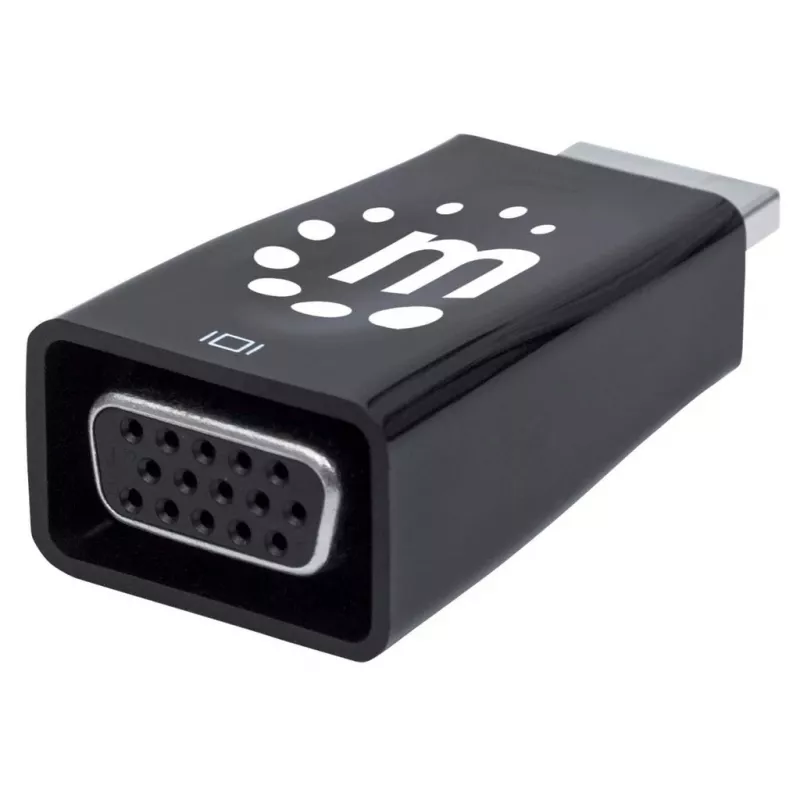 Manhattan 151542 microconversor de HDMI para VGA, preto