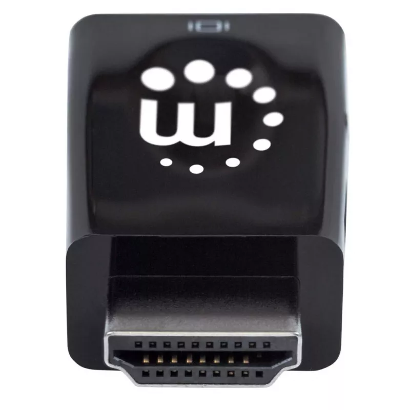 Manhattan 151542 microconversor de HDMI para VGA, preto