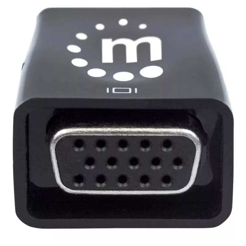 Manhattan 151542 microconversor de HDMI para VGA, preto