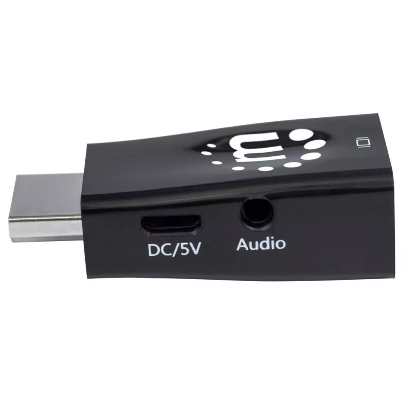 Manhattan 151542 microconversor de HDMI para VGA, preto