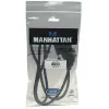 Cabo HDMI para DVI-D 24+1 Manhattan, 1 m, macho para macho, preto, Dual Link, compatível com DVD-D, garantia vitalícia, equivalente a HDDVIMM1M