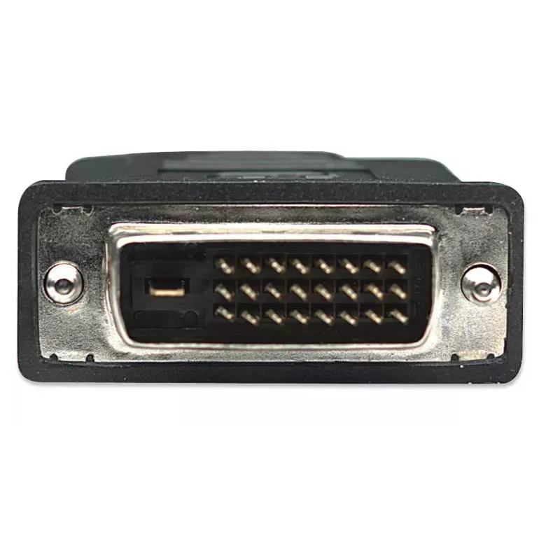 Cabo HDMI para DVI-D 24+1 Manhattan, 1 m, macho para macho, preto, Dual Link, compatível com DVD-D, garantia vitalícia, equivalente a HDDVIMM1M