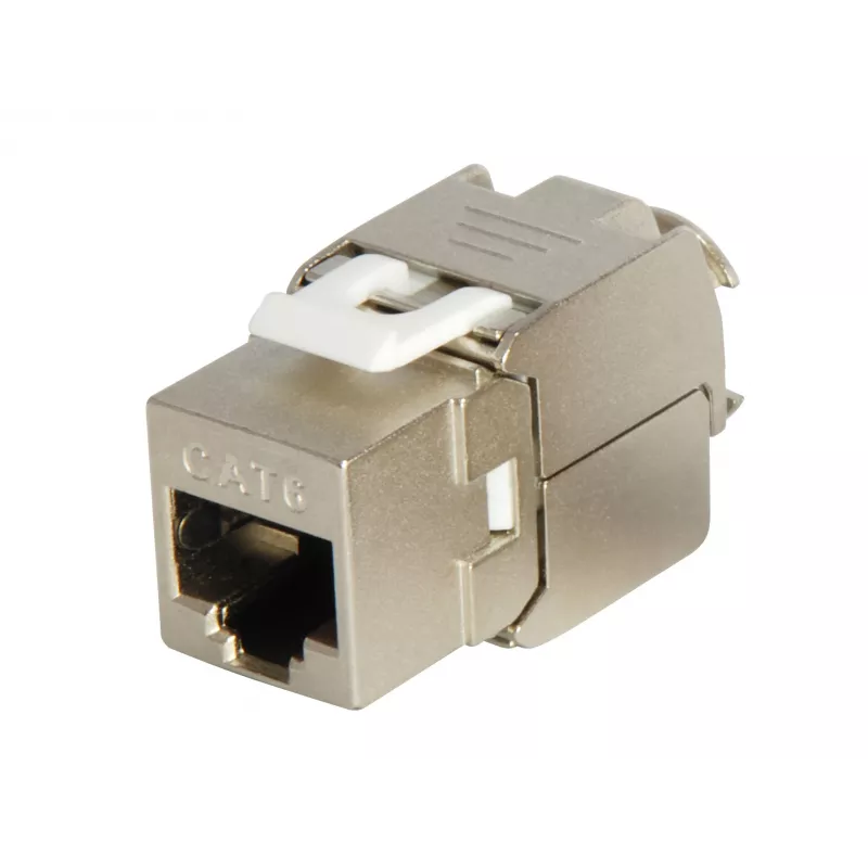 Conector fêmea keystone Cat.6 blindado sem ferramentas Equip 767213