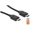 Cabo HDMI com Ethernet Manhattan HDMM1MP 1 m macho para macho preto