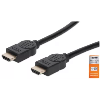 Cabo HDMI macho para macho Manhattan HDMM2MP 1,8 m preto