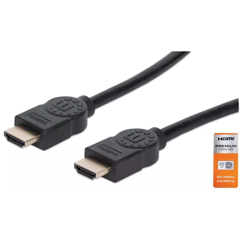 Cabo HDMI macho para macho Manhattan HDMM2MP 1,8 m preto