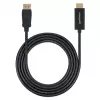 Cabo DisplayPort 1.1 para HDMI Manhattan, 1080p@60Hz, 1 m, macho para macho, DP com bloqueio, preto, não bidirecional, três anos de garantia