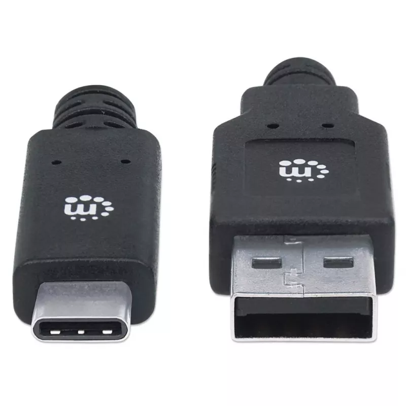 Cabo USB-C para USB-A Manhattan 354974 2 m macho para macho
