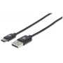 Manhattan 354936 cabo de USB-C para USB-A, USB 2.0, 3 m, macho/macho, preto