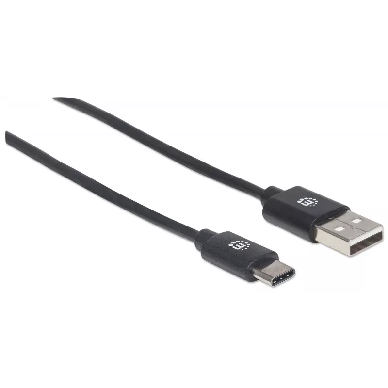 Manhattan 354936 cabo de USB-C para USB-A, USB 2.0, 3 m, macho/macho, preto