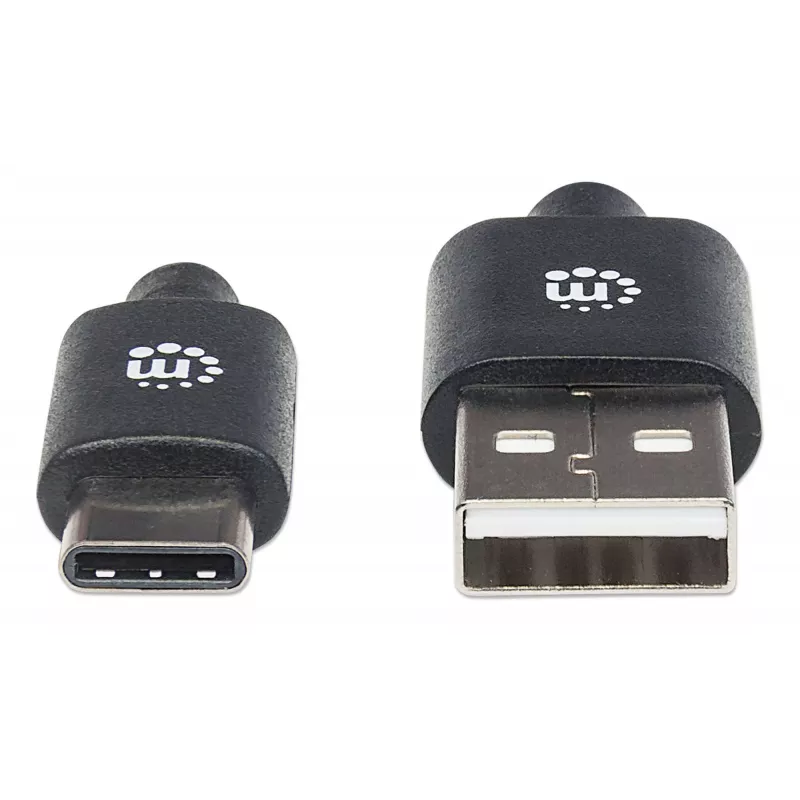Manhattan 354936 cabo de USB-C para USB-A, USB 2.0, 3 m, macho/macho, preto
