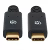 Cabo USB-C Manhattan USB315CC2M 2 m macho para macho preto