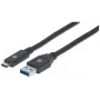 Cabo USB-C para USB-A Manhattan 354981 3 m macho para macho
