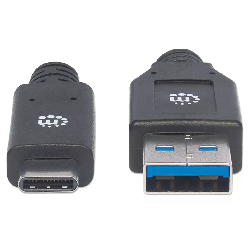 Cabo USB-C para USB-A Manhattan 354981 3 m macho para macho
