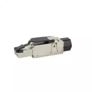 Cabo de rede LogiLink MP0040 ficha RJ-45 1 m preto metálico