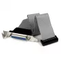 Adaptador de cabo de porta paralela de perfil baixo de 16 polegadas StarTech.com com chapa de slot – DB25 (F) para IDC26